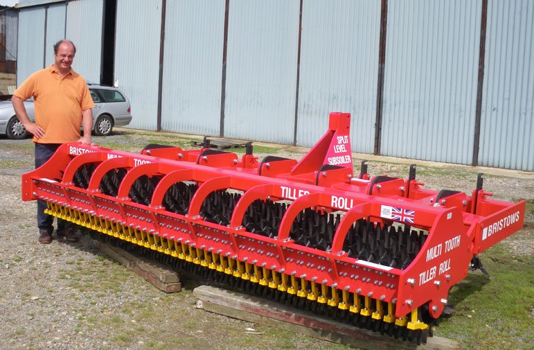 George P 3.5Mtr Split Level subsoiler Multi Tooth Tiller Roll